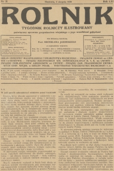 Rolnik : tygodnik rolniczy ilustrowany poświęcony sprawom gospodarstwa wiejskiego z jego wszelkimi gałęziami. R.61, 1929, nr 31