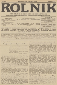 Rolnik : tygodnik rolniczy ilustrowany poświęcony sprawom gospodarstwa wiejskiego z jego wszelkimi gałęziami. R.66, 1934, nr 25