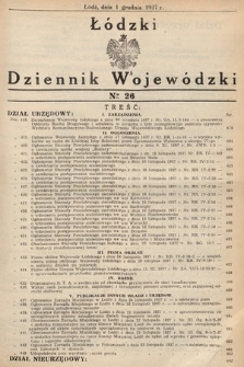 Łódzki Dziennik Wojewódzki. 1937, nr 26