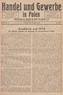 Handel und Gewerbe in Polen : Nachrichtenblatt des Verbandes für Handel und Gewerbe. Jg.9, 1934, nr 3
