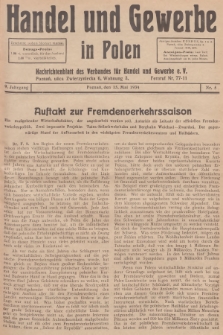 Handel und Gewerbe in Polen : Nachrichtenblatt des Verbandes für Handel und Gewerbe. Jg.9, 1934, nr 5