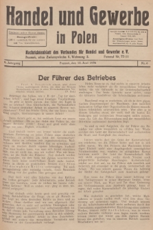 Handel und Gewerbe in Polen : Nachrichtenblatt des Verbandes für Handel und Gewerbe. Jg.9, 1934, nr 6