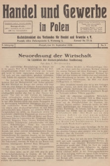 Handel und Gewerbe in Polen : Nachrichtenblatt des Verbandes für Handel und Gewerbe. Jg.9, 1934, nr 9