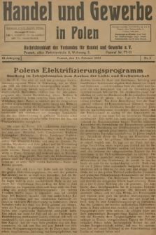 Handel und Gewerbe in Polen : Nachrichtenblatt des Verbandes für Handel und Gewerbe. Jg.10, 1935, nr 2