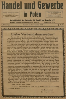 Handel und Gewerbe in Polen : Nachrichtenblatt des Verbandes für Handel und Gewerbe. Jg.10, 1935, nr 12