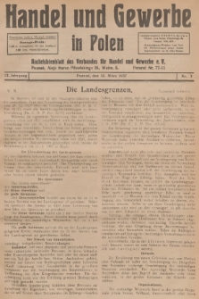 Handel und Gewerbe in Polen : Nachrichtenblatt des Verbandes für Handel und Gewerbe. Jg.12, 1937, nr 3