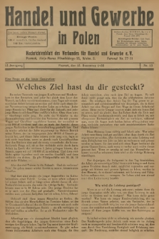 Handel und Gewerbe in Polen : Nachrichtenblatt des Verbandes für Handel und Gewerbe. Jg.13, 1938, nr 12