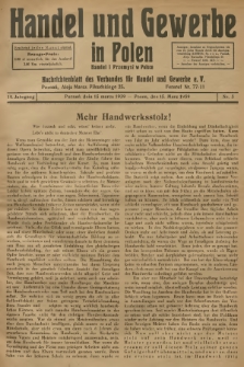 Handel und Gewerbe in Polen : Nachrichtenblatt des Verbandes für Handel und Gewerbe. Jg.14, 1939, nr 3
