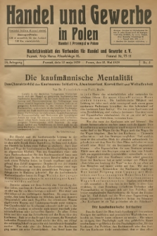 Handel und Gewerbe in Polen : Nachrichtenblatt des Verbandes für Handel und Gewerbe. Jg.14, 1939, nr 5