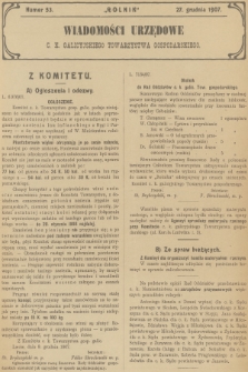 Wiadomości Urzędowe c. k. Galicyjskiego Towarzystwa Gospodarskiego. 1907, nr 53