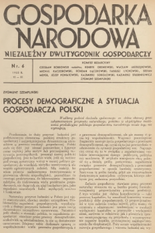 Gospodarka Narodowa : niezależny dwutygodnik gospodarczy. R.5, 1935, nr 6