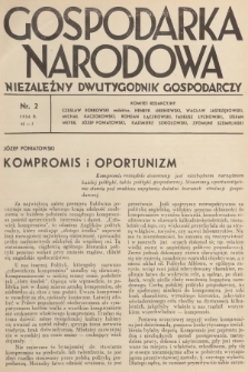 Gospodarka Narodowa : niezależny dwutygodnik gospodarczy. R.6, 1936, nr 2