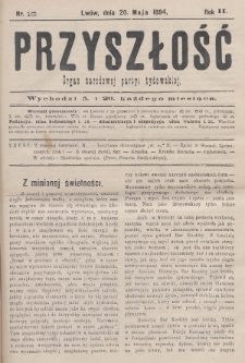Przyszłość : organ narodowej partyi żydowskiej. R.2 (1893/1894), nr 16