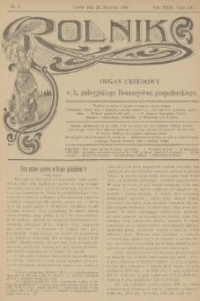 Rolnik : organ urzędowy c. k. galicyjskiego Towarzystwa gospodarskiego. R.31, T.61, 1898, nr 5