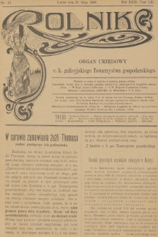 Rolnik : organ urzędowy c. k. galicyjskiego Towarzystwa gospodarskiego. R.31, T.61, 1898, nr 21
