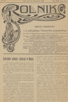 Rolnik : organ urzędowy c. k. galicyjskiego Towarzystwa gospodarskiego. R.31, T.61, 1898, nr 42