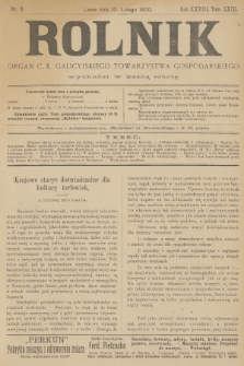 Rolnik : organ urzędowy c. k. galicyjskiego Towarzystwa gospodarskiego. R.33, T.63, 1900, nr 6