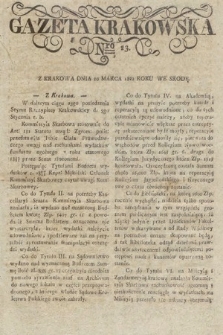 Gazeta Krakowska. 1822, nr 23