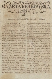 Gazeta Krakowska. 1822, nr 27