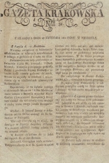 Gazeta Krakowska. 1822, nr 34