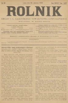 Rolnik : organ c. k. galicyjskiego Towarzystwa gospodarskiego. R.35, T.65, 1902, nr 26