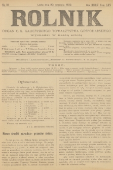 Rolnik : organ c. k. galicyjskiego Towarzystwa gospodarskiego. R.35, T.65, 1902, nr 38