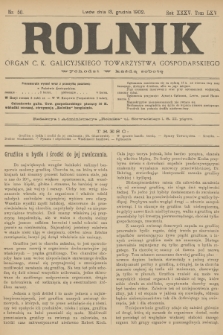 Rolnik : organ c. k. galicyjskiego Towarzystwa gospodarskiego. R.35, T.65, 1902, nr 50