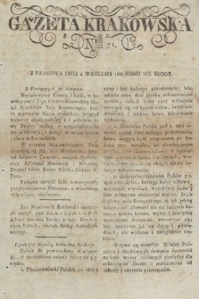 Gazeta Krakowska. 1822, nr 71
