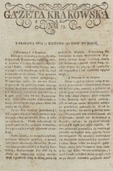 Gazeta Krakowska. 1822, nr 73