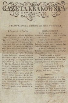 Gazeta Krakowska. 1822, nr 76
