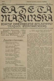Gazeta Mazurska : pismo poświęcone sprawom Mazur ewangelickich. R.5, 1926, nr 13