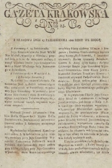 Gazeta Krakowska. 1822, nr 85
