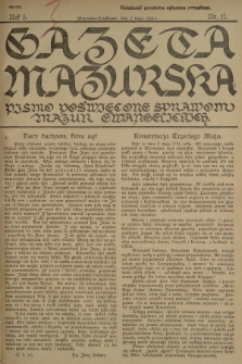 Gazeta Mazurska : pismo poświęcone sprawom Mazur ewangelickich. R.5, 1926, nr 17