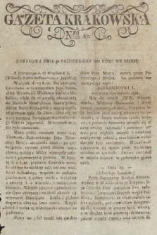 Gazeta Krakowska. 1822, nr 87