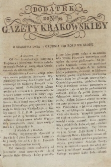 Gazeta Krakowska. 1822, nr 99