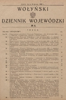 Wołyński Dziennik Wojewódzki. 1929, nr 6