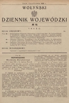 Wołyński Dziennik Wojewódzki. 1930, nr 10