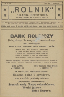 Rolnik : organ c. k. Galicyjskiego Towarzystwa Gospodarskiego. R.50, T.92, 1918, nr 45-52