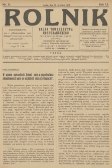 Rolnik: organ Towarzystwa Gospodarskiego. R.51, T.93, 1919, nr 11