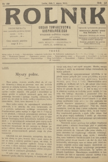 Rolnik: organ Towarzystwa Gospodarskiego. R.52, T.94, 1920, nr 10