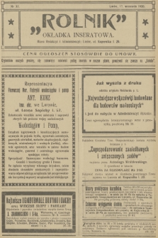 Rolnik: organ Towarzystwa Gospodarskiego. R.52, T.94, 1920, nr 32