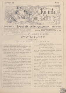 Kwiaty Powieściowe : tygodnik belletrystyczny. 1886, nr 11