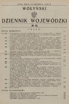 Wołyński Dziennik Wojewódzki. 1930, nr 23