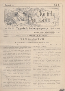 Kwiaty Powieściowe : tygodnik belletrystyczny. 1886, nr 17