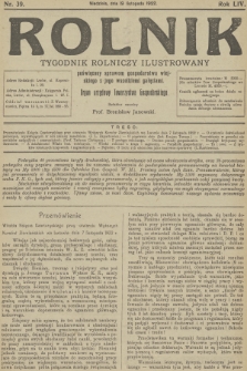 Rolnik: tygodnik rolniczy ilustrowany poświęcony sprawom gospodarstwa wiejskiego z jego wszelkimi gałęziami. R.54, 1922, nr 39