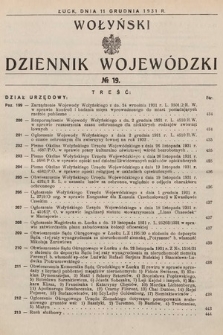 Wołyński Dziennik Wojewódzki. 1931, nr 19