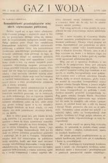 Gaz i Woda. R.9, 1929, nr 2