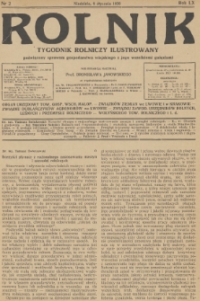 Rolnik : tygodnik rolniczy ilustrowany poświęcony sprawom gospodarstwa wiejskiego z jego wszelkimi gałęziami. R.60, 1928, nr 2