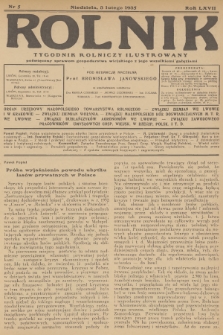 Rolnik : tygodnik rolniczy ilustrowany poświęcony sprawom gospodarstwa wiejskiego z jego wszelkimi gałęziami. R.67, 1935, nr 5