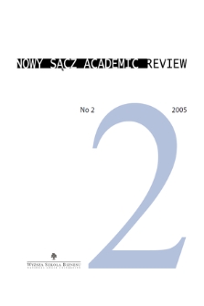 Nowy Sącz Academic Review. No 2, 2005